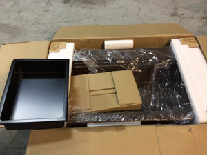 CMI Rustin Brown Granite 33 in. 1-Hole Single Bowl Workstation Dual Mount Kitchen Sink Customer Returns See Pictures