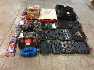Large Lot of Assorted mechanic tools various kinds and conditions Customer Returns See Pictures