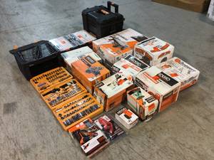 Huge Lot of Assorted Branded Tools Dewalt, RIDGID and more Customer Returns See Pictures