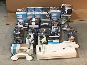 Large Lot of Assorted Branded Plumbing , Bath Items open Pkgs various kinds and conditions  Customer returns
