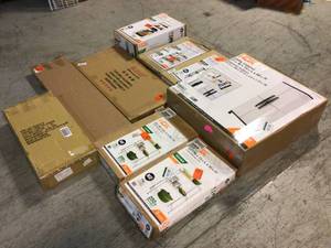 MIX LOT OF STORAGE SHELF AND UTILITY CABINET Customer Returns See Pictures