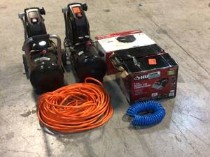 MIX LOT OF AIR COMPRESSOR Customer Returns See Pictures