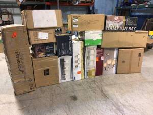 MIX LOT OF CEILING FAN AND LAMPS Customer Returns See Pictures