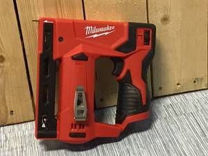 Milwaukee M12 12-Volt Lithium-Ion Cordless 38 in. Crown Stapler (Tool-Only) Customer Returns See Pictures