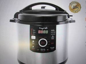 megachef 12-qt steel digital press...