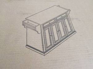 kitchen cart cabinet white ...