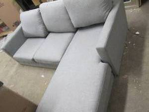 grey chaise lounge couch ...