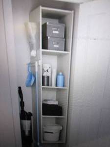 16 in. W White Wood Utility Closet ...