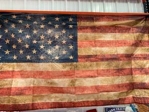 lot 18 image: Distressed American Flag (Approx 3 x 5)