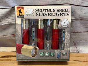 lot 23 image: New 3 Pack Shotgun Shell Flashlights