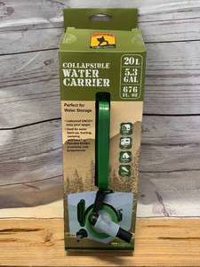 lot 24 image: New 20 Liter Hunting, Camping, Prepper, Collapsible Water Carrier