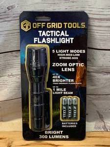lot 32 image: New Tactical Flashlight with 1 Mile Beam