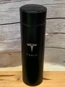 lot 34 image: Tesla Thermos with Digital Temperature Gauge