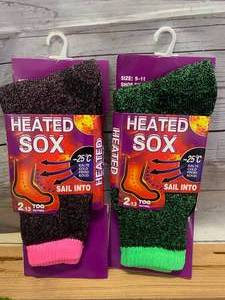 lot 45 image: New Two Pair Women Thermal Socks