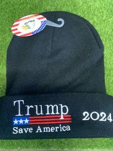 lot 47 image: New Black Trump 2024 Winter Hat