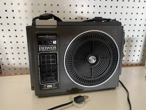 lot 57 image: General Electric Power Sound Portable 8 Track Sing Along Player ($Sold 125 Ebay)