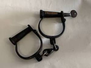 lot 58 image: Colorado Prison Handcuffs  Shackles