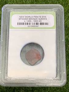 lot 64 image: Pirate Era Spanish Bronze Coin C1400-1600 Ad