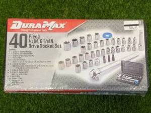 lot 78 image: New Duramax 40 Piece Socket Set