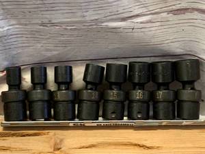 lot 81 image: New 8 Piece SK Tools 10-18mm Wobble Socket Set ($145 Retail)