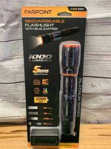 lot 86 image: New Rechargeable Flashlight with Bug Zapper