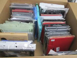 lot 223 image: Box of Assorted iPad & Tablet Cases...