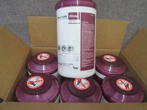 lot 274 image: Case of 6 -70ct Canisters Sani-Clot...