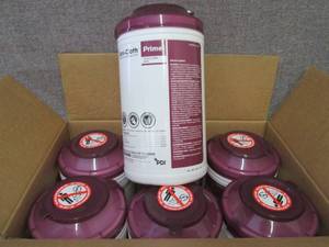 lot 280 image: Case of 6 -70ct Canisters Sani-Clot...