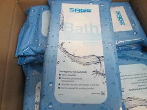 lot 296 image: Case of 60-8ct pks Sage Products Fr...