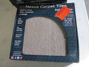 lot 39 image: 8 Achim Nexus Tan 12 in. x 12 in. P...