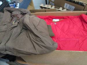 lot 70 image: Box of Assorted Mens Winter Coats ...