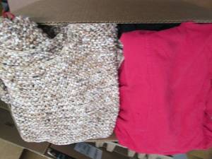 lot 72 image: Box of Assorted Womenss Winter Top...
