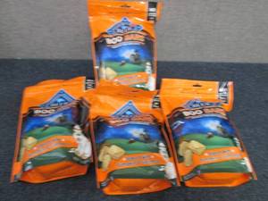 lot 80 image: 4- 11 oz bags Blue Buffalo Boo Bars...