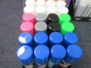 lot 92 image: 24- 3 oz Cans Assorted Temporary Ha...