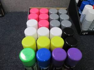 lot 93 image: 24- 3 oz Cans Assorted Temporary Ha...
