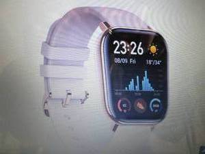 lot 127 image: Amazfit GTS Smartwatch  Gold open...
