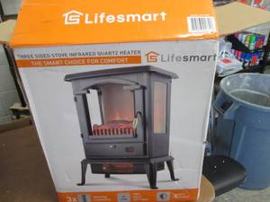 lot 141 image: LifeSmart 17 3-Sided Electric Stov...