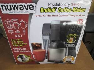 lot 145 image: NuWave BruHub 3-in-1 Programmable C...