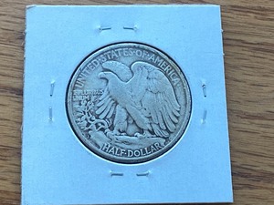 lot 13 image: 1945-D Walking Liberty Silver Half ...
