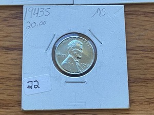 lot 22 image: 1943-P-D-S Steel Cents -- MS ...