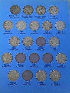 lot 25 image: Lot Of 1938-1961 Jefferson Nickels ...
