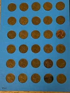 lot 46 image: (90) Wheat Pennies, Includes Coin F...