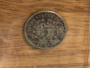 lot 61 image: 1869 Shield Nickel - - Fine Cond. ...