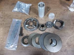 lot 9 image: H.D. Motor Cycle Clutch, Drive Gears, Bearings, Push Rods, More