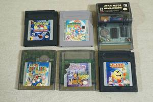 Game Boy Games - Pokemon TCG, Mario Deluxe, Land 2