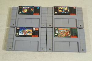 Super Nintendo Games - Donkey Kong Country, Lock On, Star Wars
