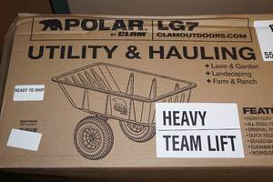 Polar by Clam LG7 Utility & Hauling Cart - 600 Lb Capacity