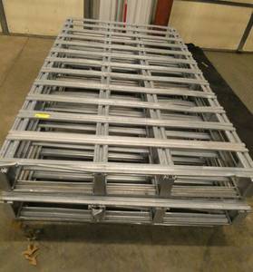 1 Galvanized Steel pallet  78 long x 45 wide