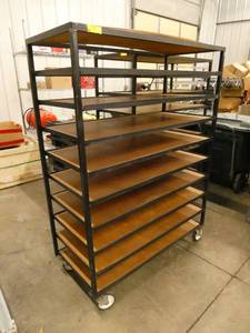 Nice shelving cart on wheels 20 x 45 x 62 tall