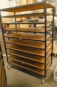 Nice shelving cart on wheels 20 x 45 x 62 tall